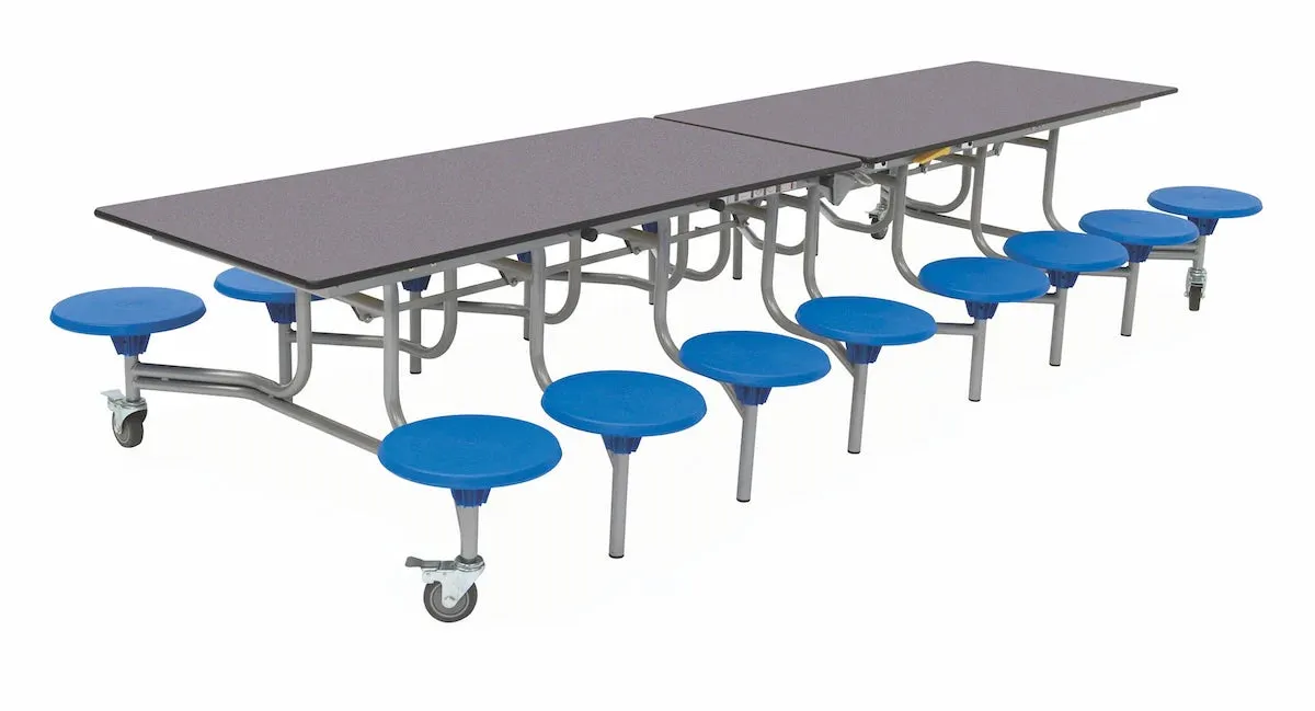 Sixteen Seat Rectangular Mobile Folding Table