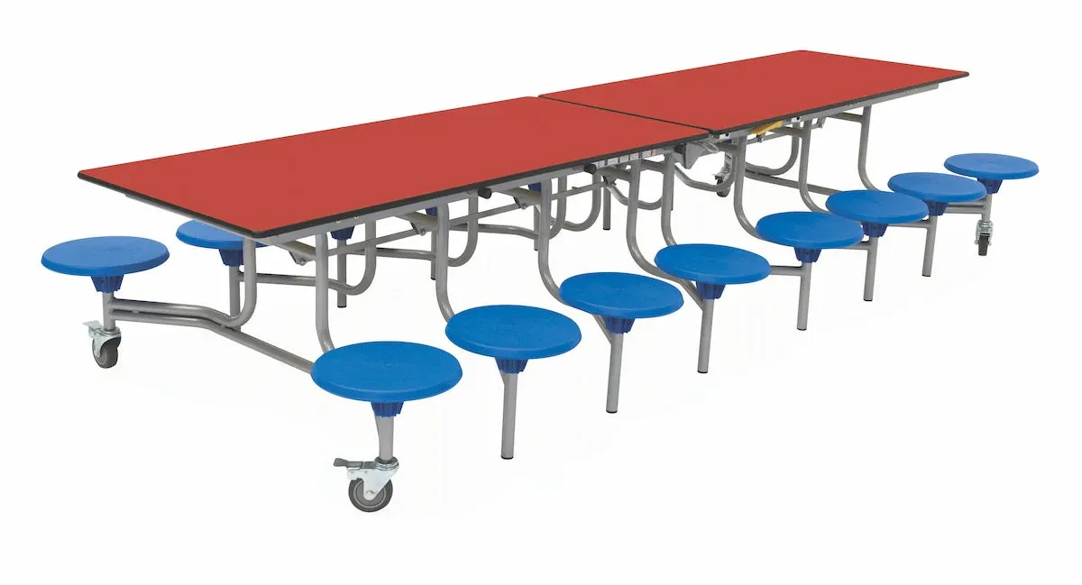 Sixteen Seat Rectangular Mobile Folding Table