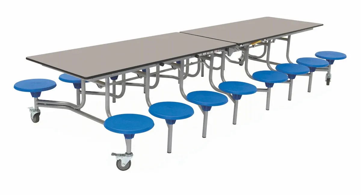 Sixteen Seat Rectangular Mobile Folding Table