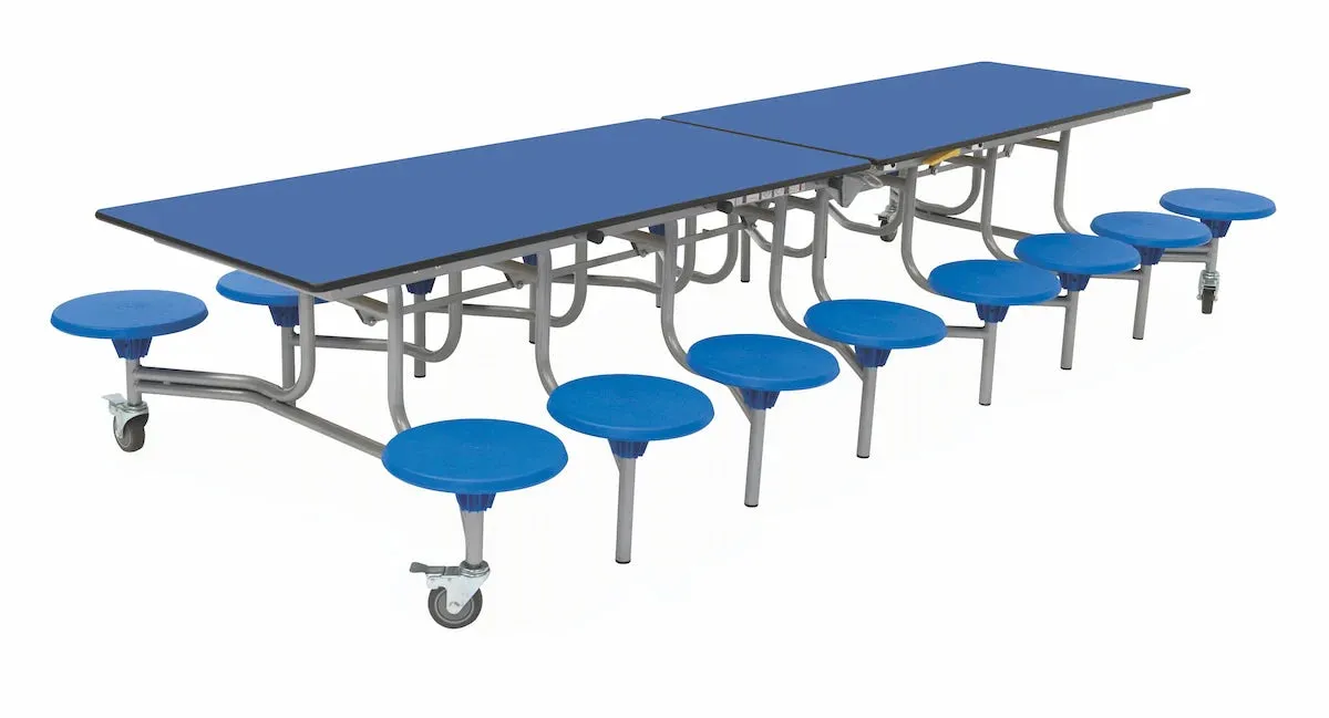 Sixteen Seat Rectangular Mobile Folding Table