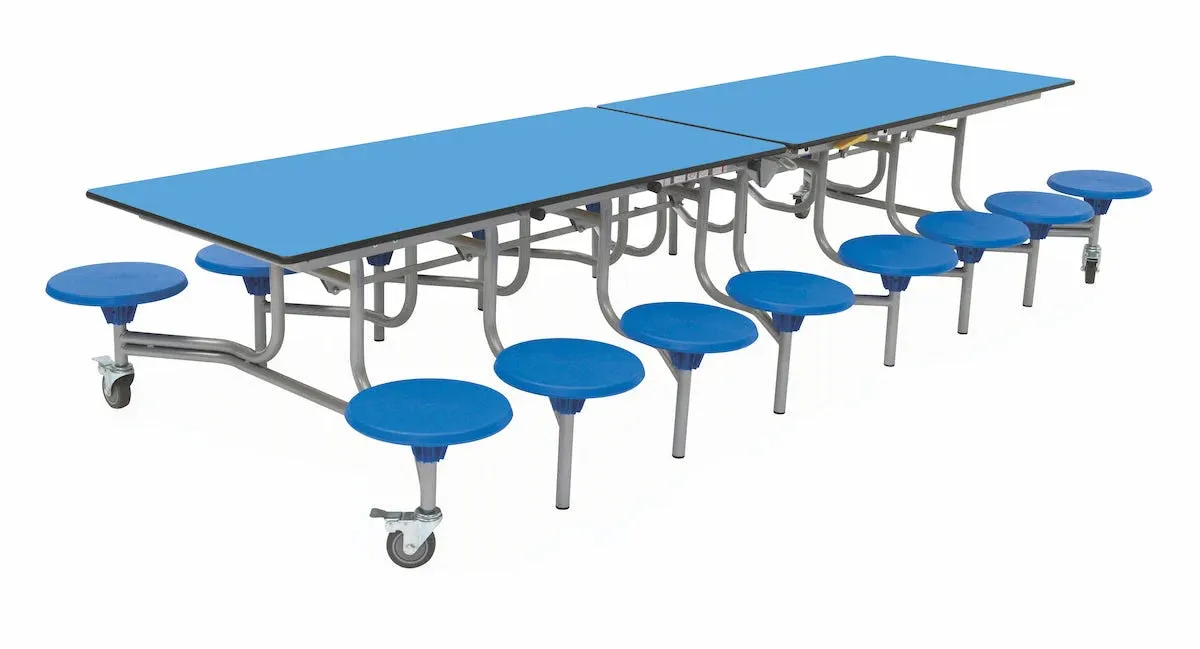 Sixteen Seat Rectangular Mobile Folding Table