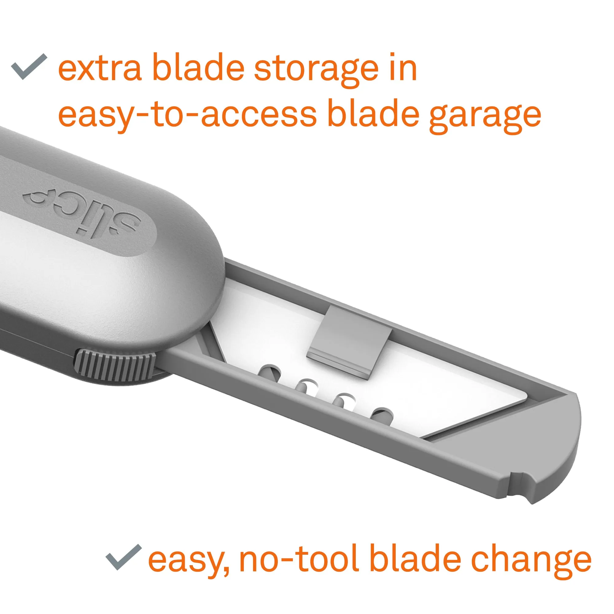 Slice Auto-Retractable Metal-Handle Utility Knife
