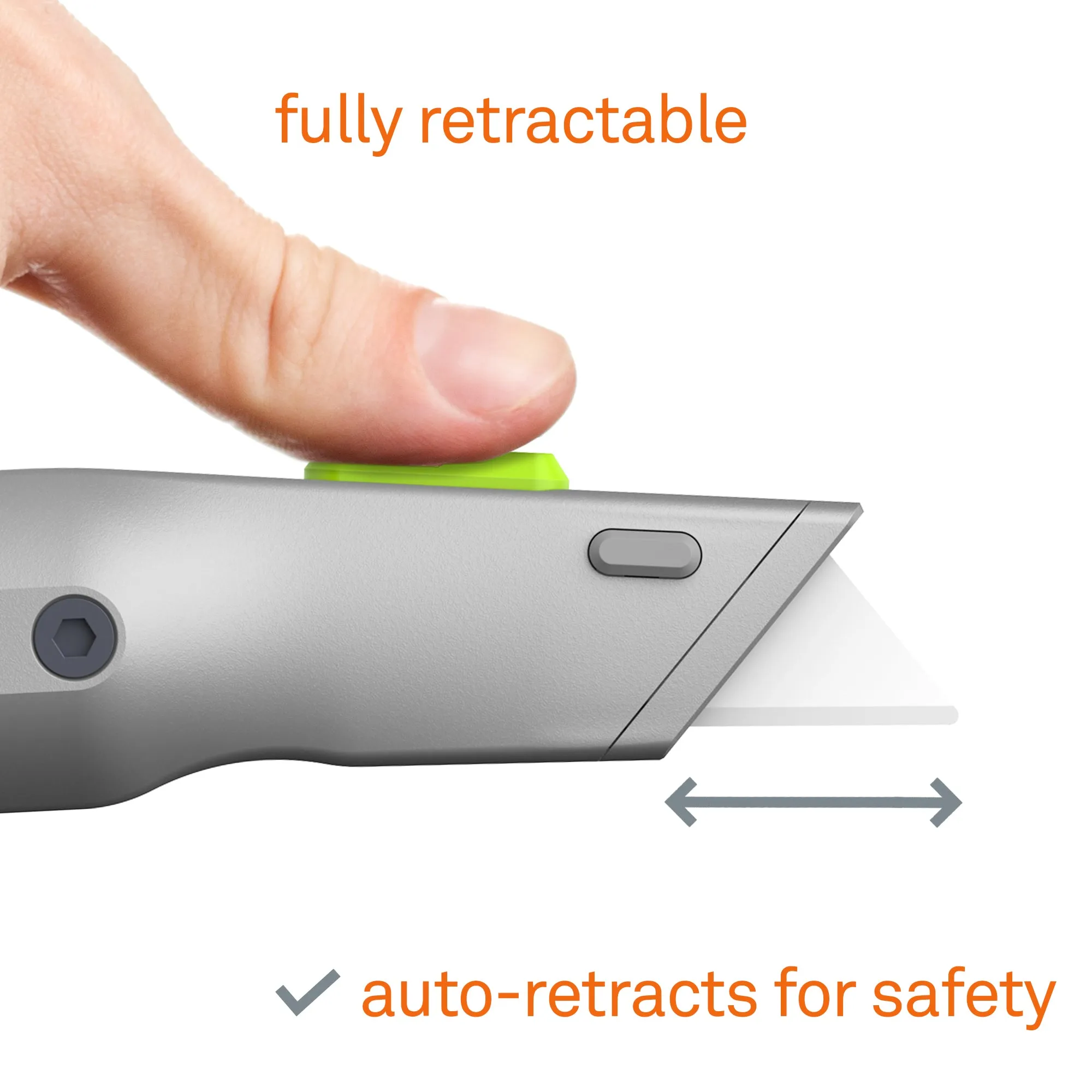 Slice Auto-Retractable Metal-Handle Utility Knife