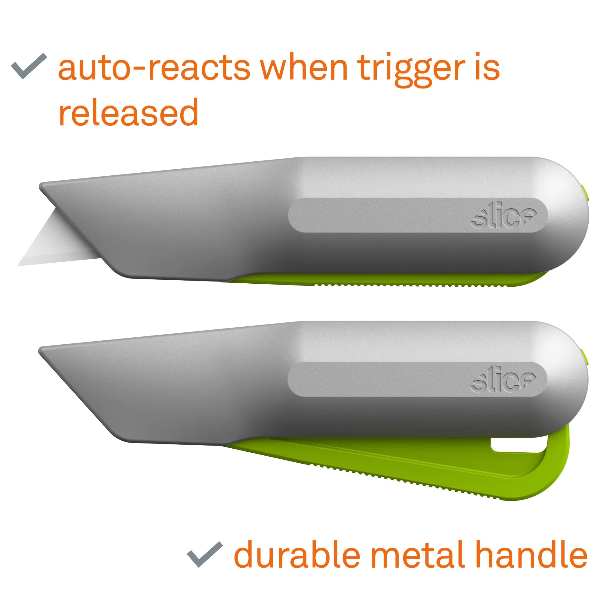 Slice Auto-Retractable Metal Squeeze Knife