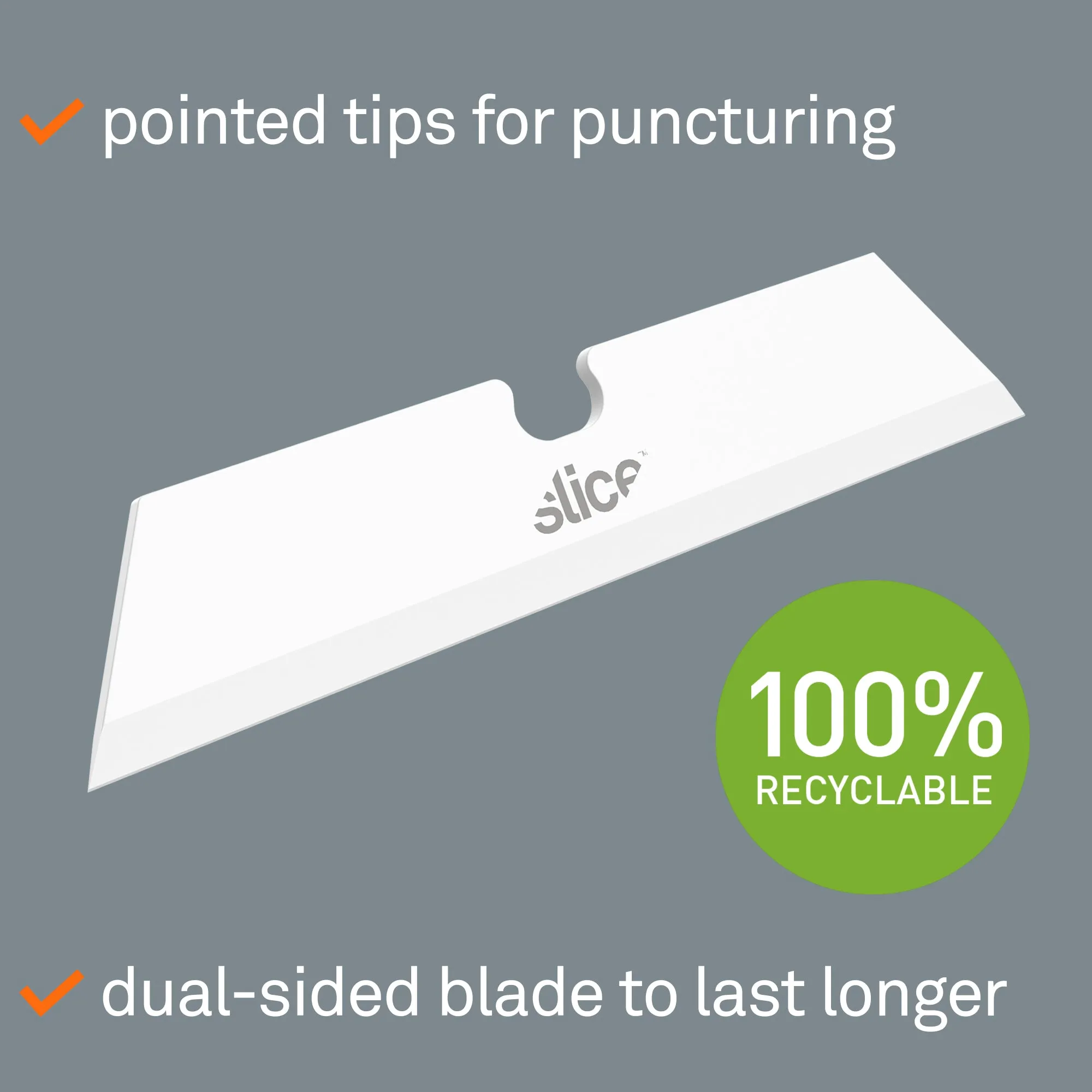 Slice Ceramic Utility Knife Blades (Pointed Tip)