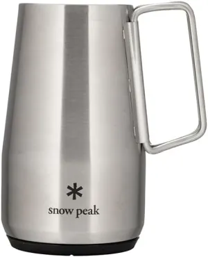 Snow Peak | Shimo Stein 700 | Stainless Steel Insulated Beer Mug, Titanium