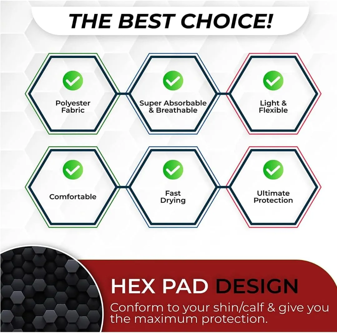 Soccer Shin Guards for Kids Youth - Protective Soccer Gear for Boys, Girls - Adults Men Women Compression Sleeve - Football, Boxing