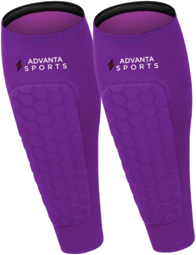 Soccer Shin Guards for Kids Youth - Protective Soccer Gear for Boys, Girls - Adults Men Women Compression Sleeve - Football, Boxing