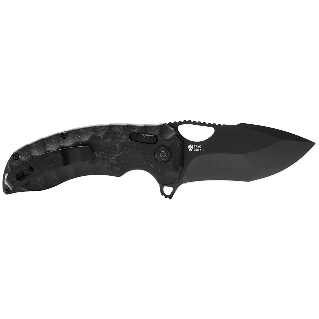 SOG Kiki XR Quick-Opening Folding Pocket Knife with Linen Micarta Handle