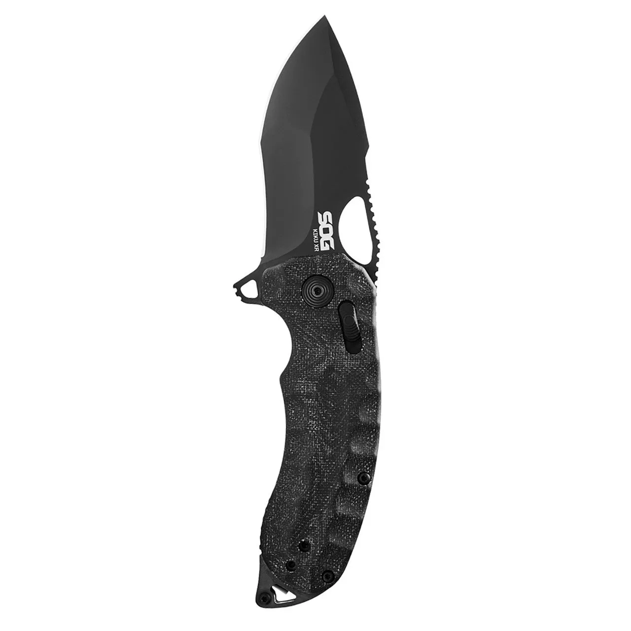 SOG Kiki XR Quick-Opening Folding Pocket Knife with Linen Micarta Handle