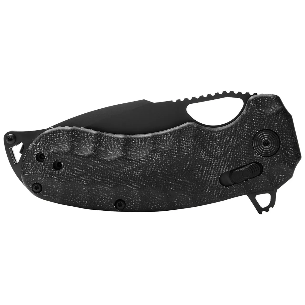 SOG Kiki XR Quick-Opening Folding Pocket Knife with Linen Micarta Handle