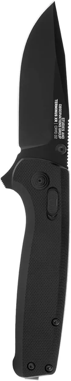 SOG Terminus XR G10 Daily Carry Rugged EDC Ambidextrous Pocket Folding Knives | G10 Handle | Wear-Resistant D2 Steel Blade