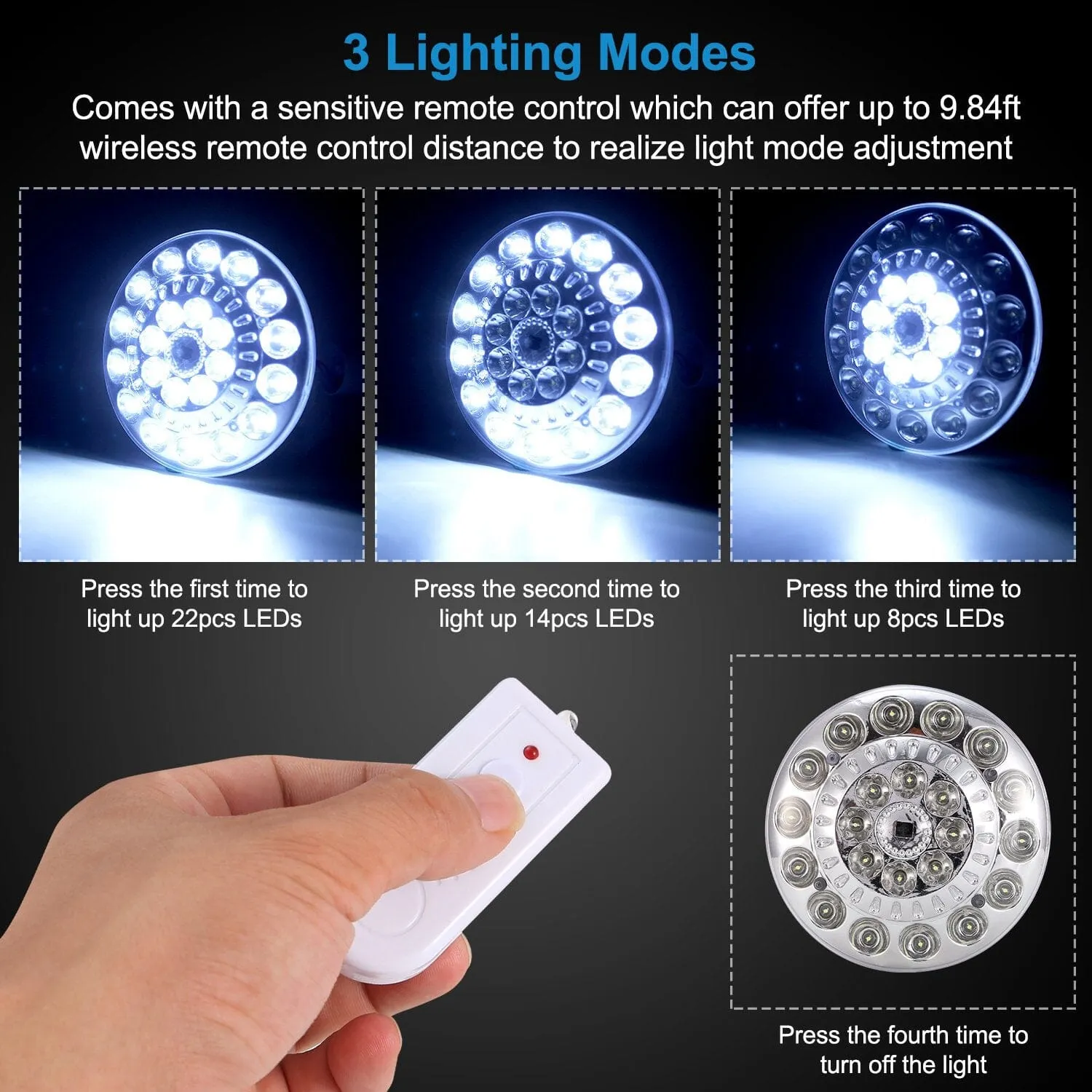 Solar Camping Light Hanging LED Bulb Lamp