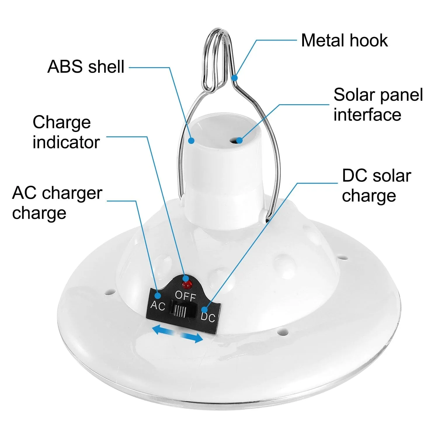 Solar Camping Light Hanging LED Bulb Lamp
