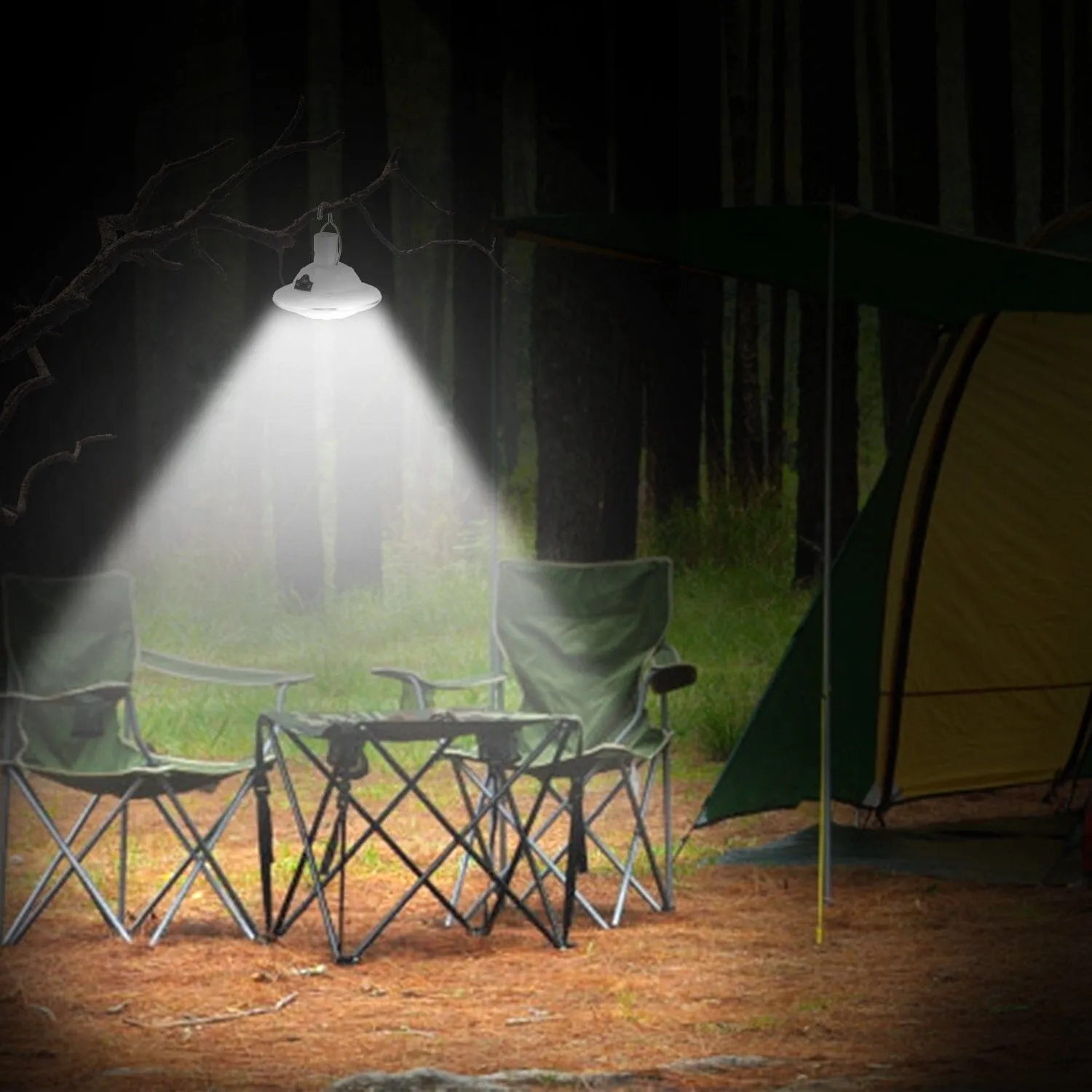 Solar Camping Light Hanging LED Bulb Lamp