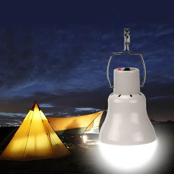 Solar Light Bulb 110LM Solar Powered Led Bulb Outdoor Solar Energy Lamp Camping Light for Home/ Fishing/Camping/Emergency/Tent/Shed Chicken Coop