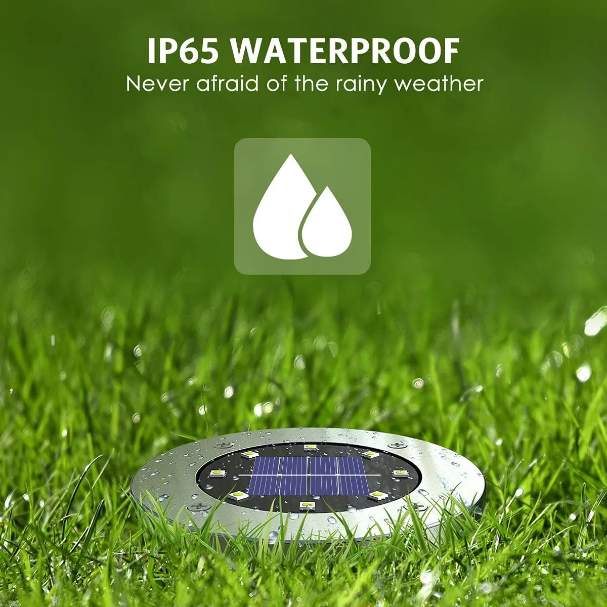 Solar Outdoor Lights 12 Packs, Waterproof Solar Pathway Lights Bright In-Ground Lights Lighting Decor for Garden, Lawn, Patio, Yard, Driveway, Step and Walkway Warm Light