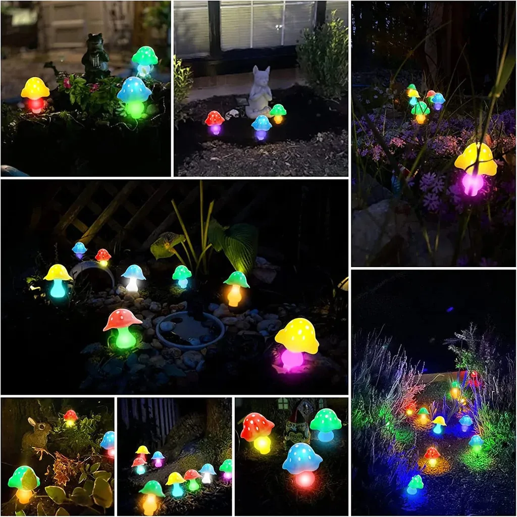 Solar Outdoor Mushroom Lights