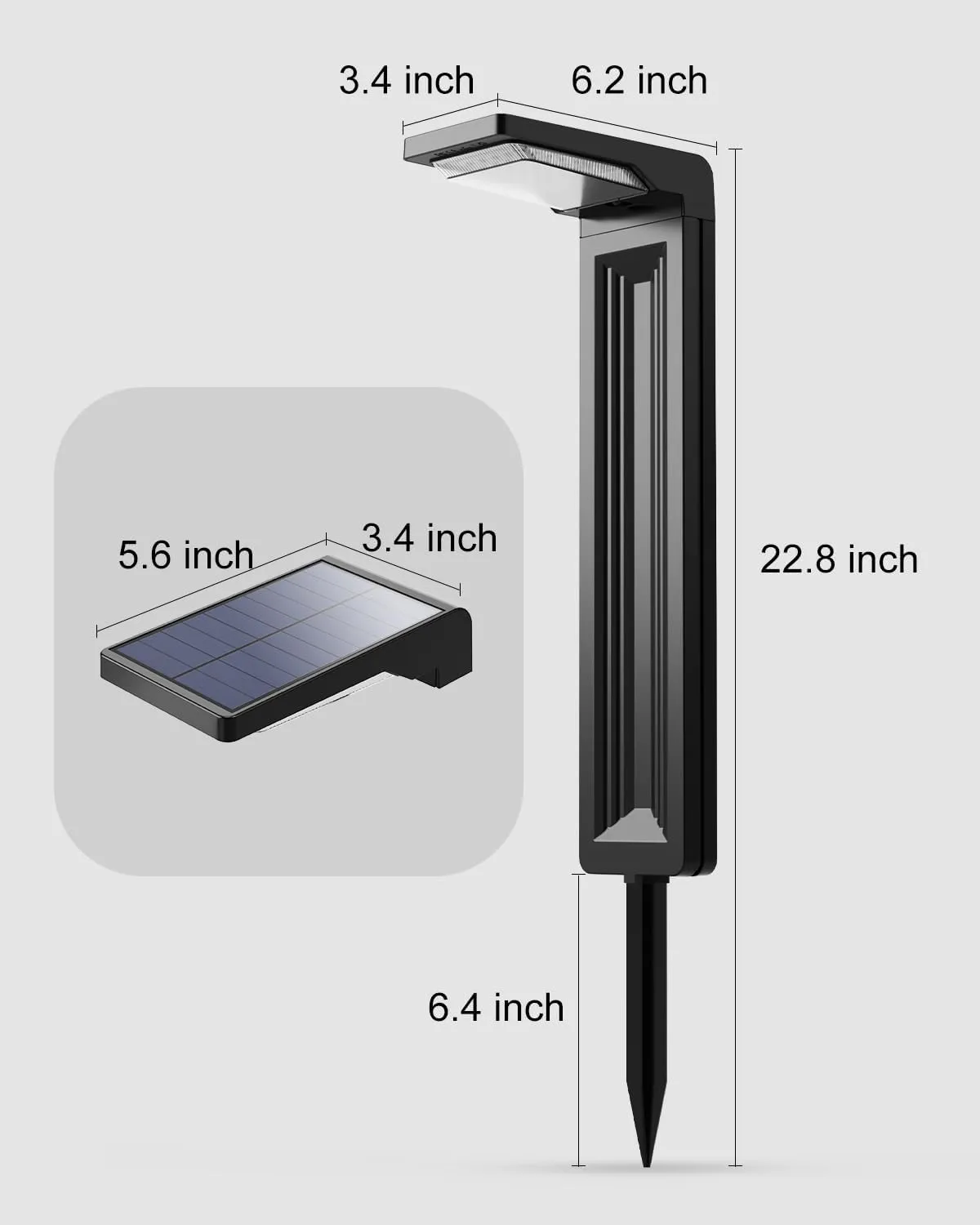 Solar Pathway Lights Outdoor 30 LED Solars Powered Lamp Dusk to Dawn Waterproof for Garden Lighting Outside, Patio, Path, Yard, Walkway, Driveway (Cool White, 6 Pack)