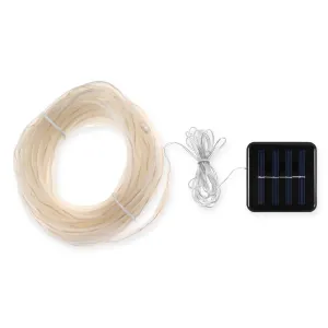 Solar Powered 100-LED Hollow Tube Copper