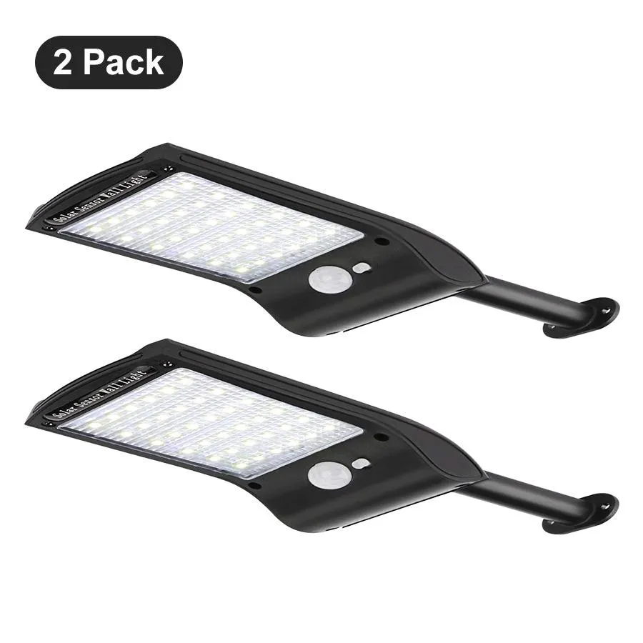 Solar Powered 36 LED PIR Motion Sensor Waterproof Street Security Street Light Wall Lamp for Outdoor Garden