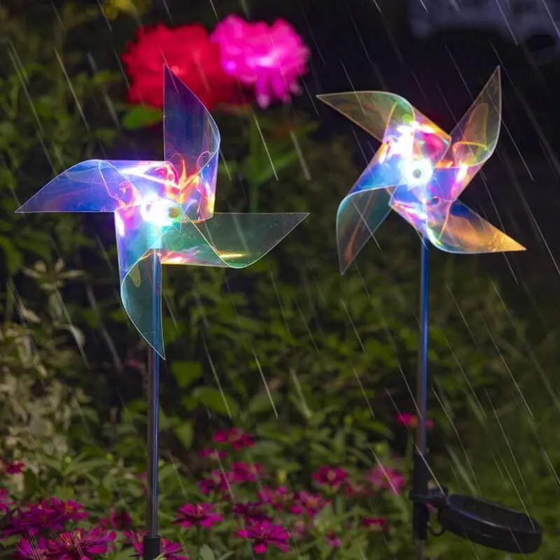 Solar Windmill Garden Lights - Outdoor Decor