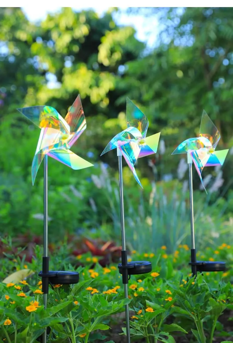 Solar Windmill Garden Lights - Outdoor Decor