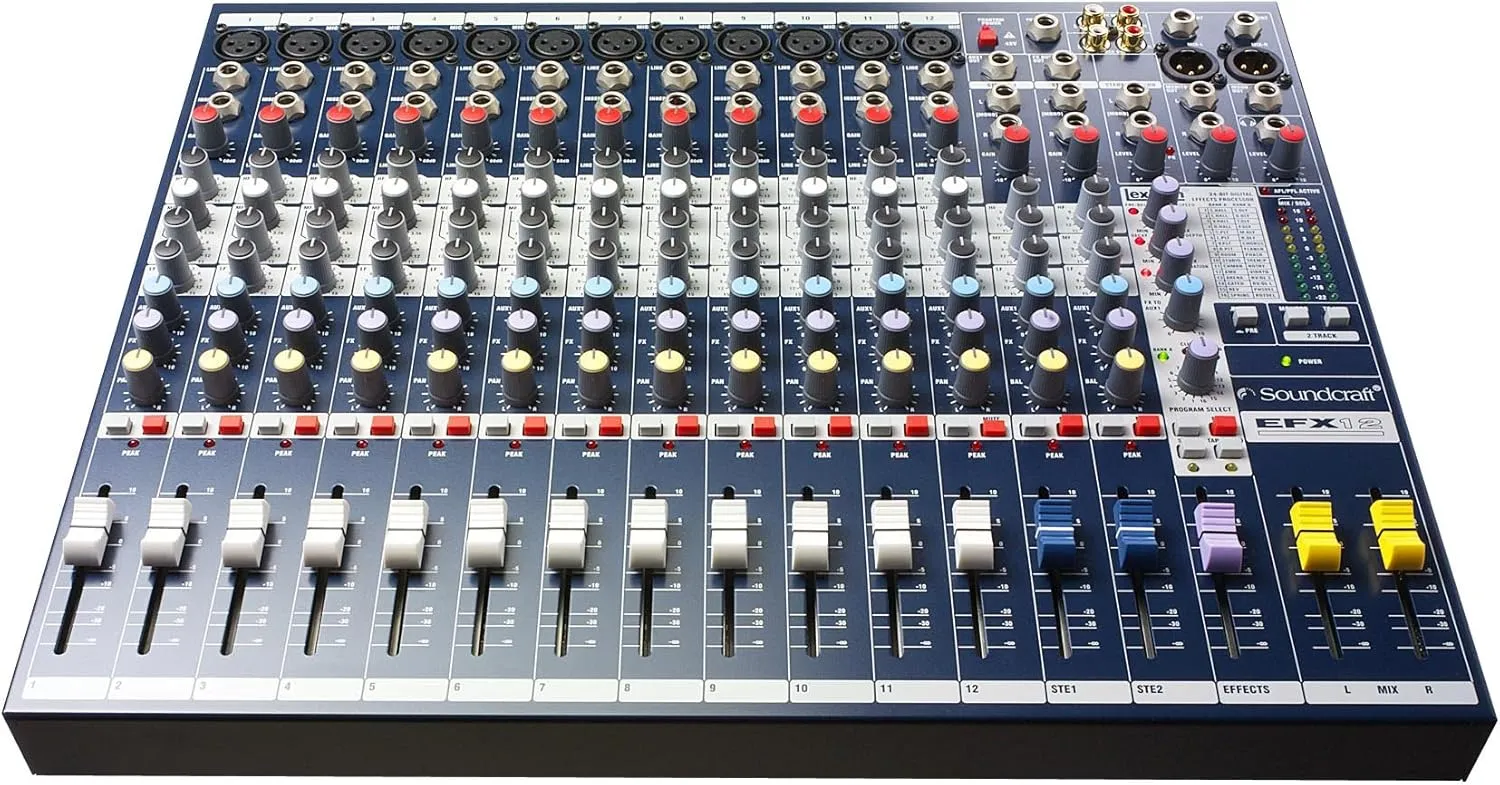 Soundcraft EFX12 High-Performance 12-Channel Lexicon Effect Mixer