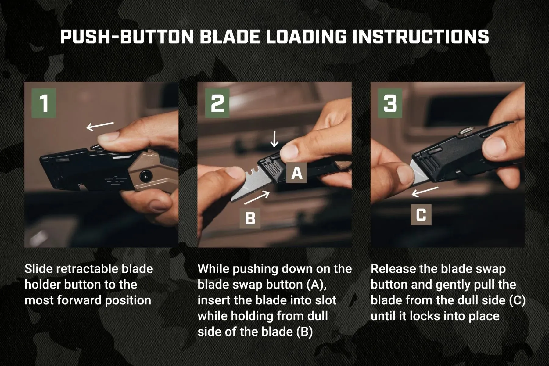 Spec Ops Retractable-Blade Folding Utility Knife