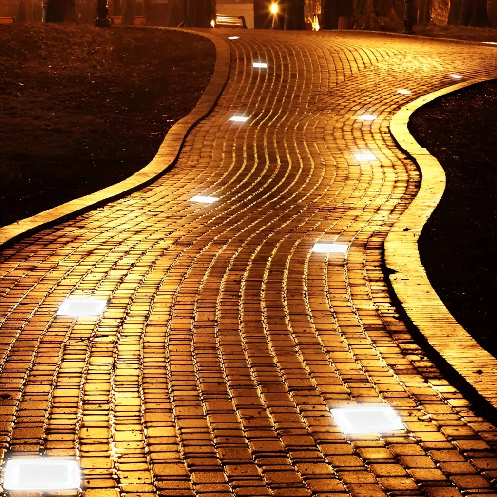 Square Solar Lamp – Solar-Powered LED Light for Pathways, Gardens, and Patios