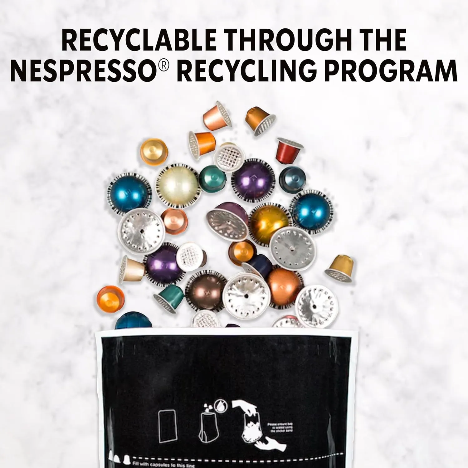 Starbucks by Nespresso Original Line, Caffè Verona, Dark Roast Coffee, 50-count Espresso Pods