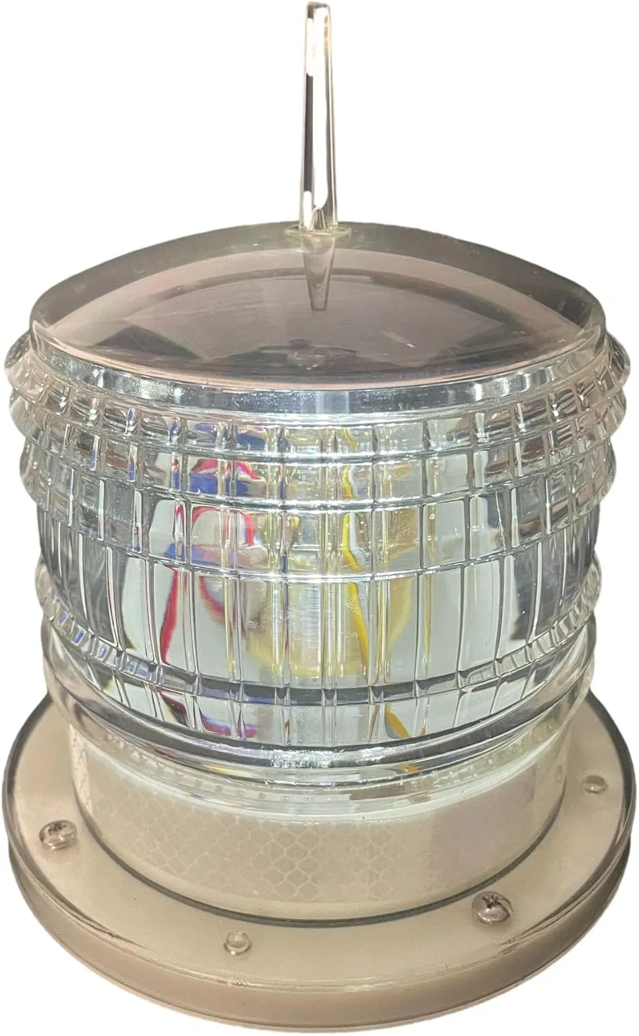 Steady-ON or Flashing 2NM IP67 Solar LED Marina Dock Barge Boat Safety Beacon Light - Cool White LED
