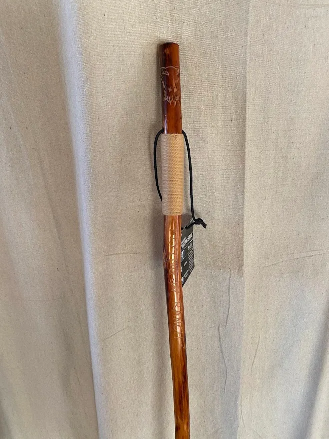 Stick 55" Pine Carved Proven track record Walking Unmatched variety