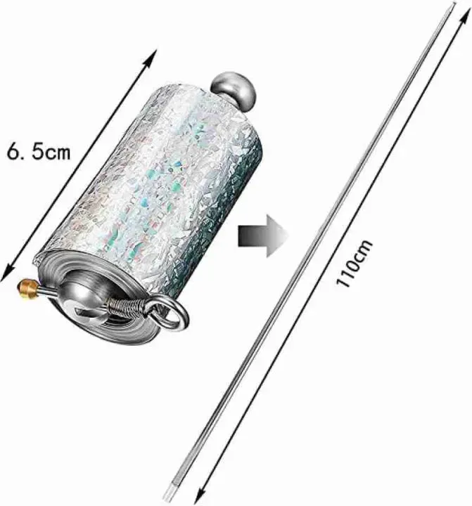 Stick Sturdy Pocket Stick Members-only deal (Silver) Metal Self Defence Magic and Fun Extendable for Magic
