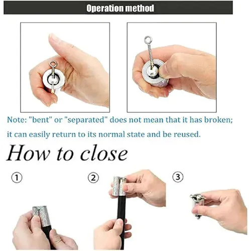 Stick Sturdy Pocket Stick Members-only deal (Silver) Metal Self Defence Magic and Fun Extendable for Magic