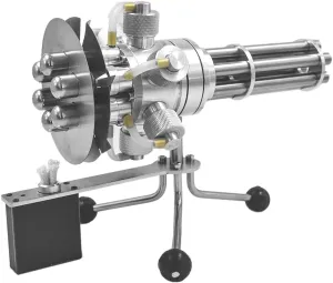 Stirling Engine Model Kits, Pre-Assembled Alcohol-Powered 6-Cylinder Stirling Engine with Rotational Motion for Physical Science Experiment Display