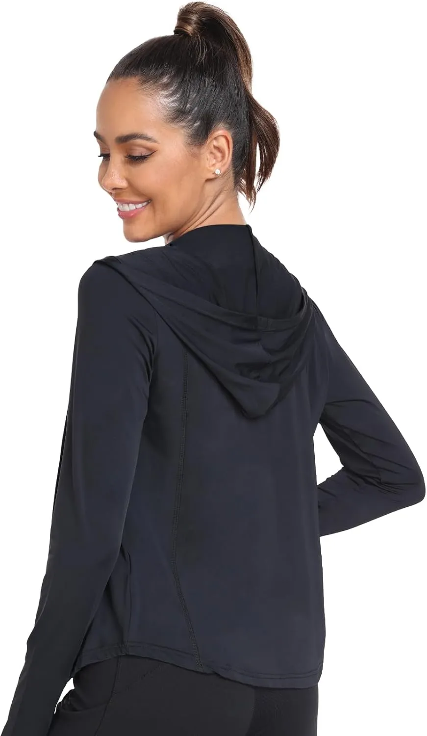 Sun Jacket For Women Long Sleeve UV Protection Lightweight Yoga Hiking Full Zip UPF 50  Athletic Top QYY2302