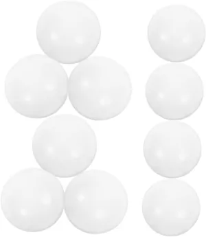 SUPVOX Mini Table Football Balls 24 Pack White Replacement for Adult Foosball Game Supplies