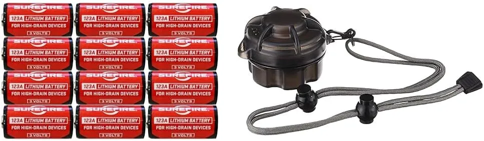 SureFire SF12-BB Boxed Batteries, (12 Pack) & SC1 Spares Executive Series Carrier