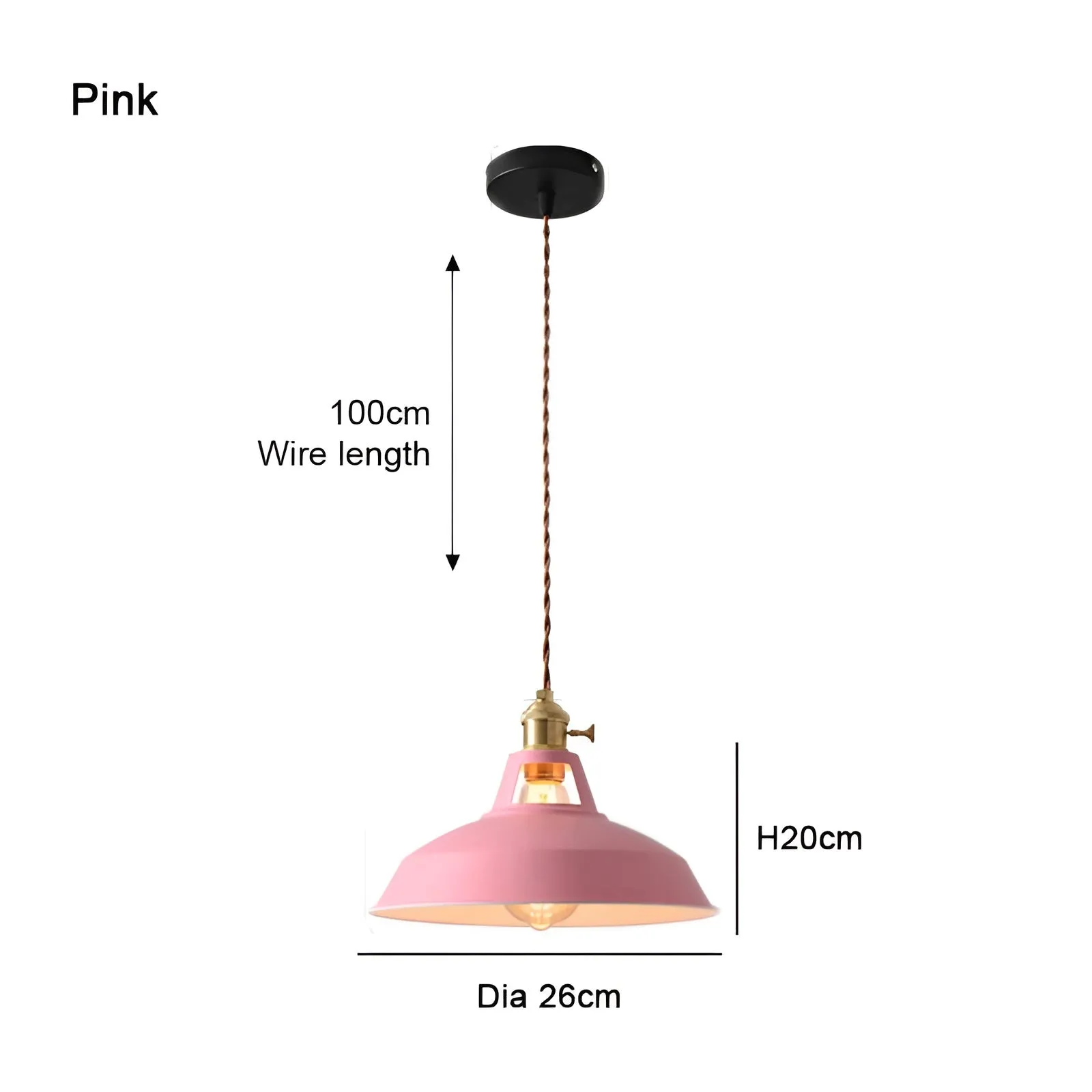 Taavita Ceiling Lights - Colorful Industrial LED Macaron Pendant Lamp
