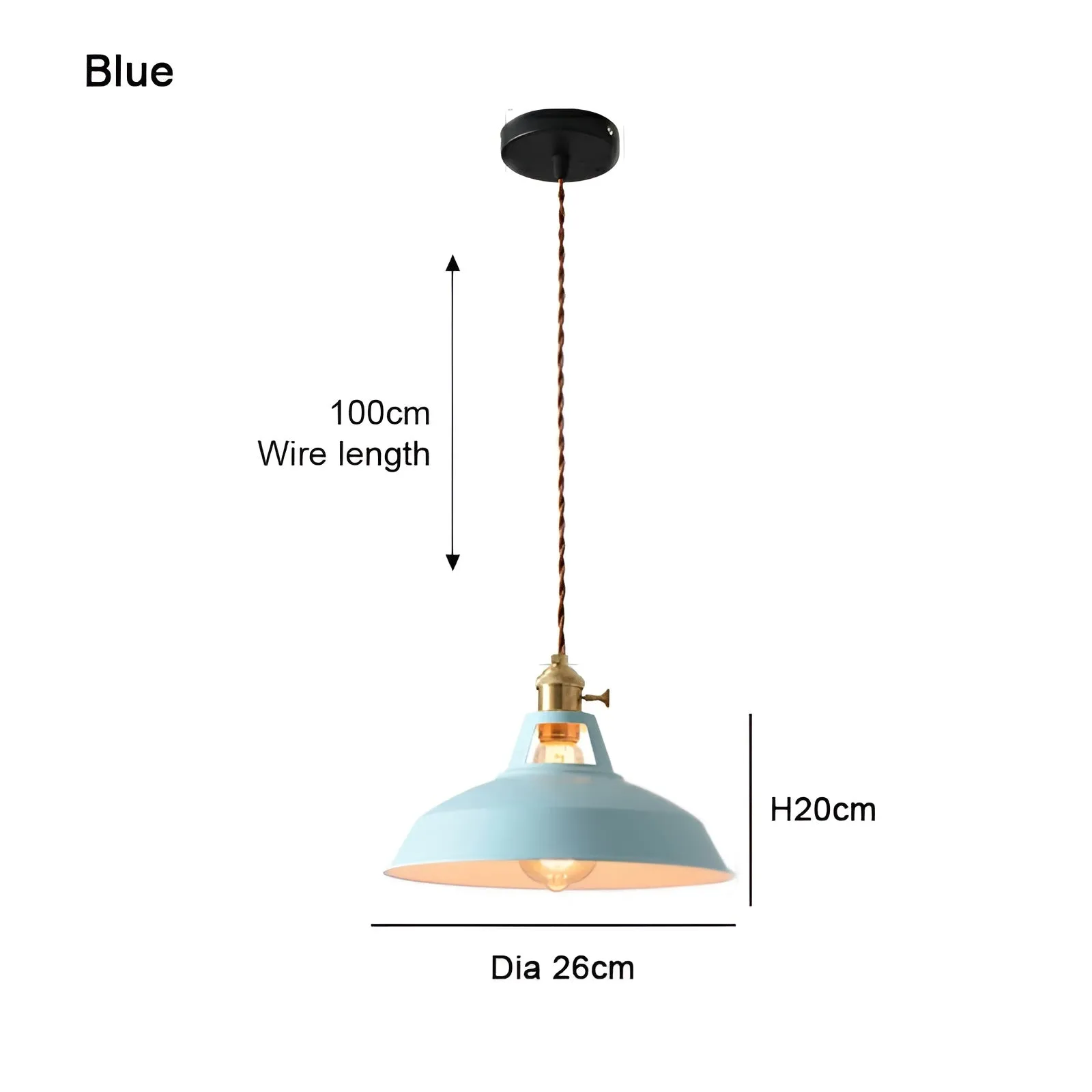 Taavita Ceiling Lights - Colorful Industrial LED Macaron Pendant Lamp