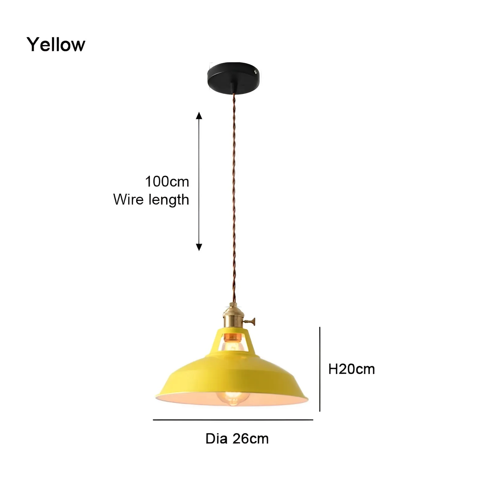 Taavita Ceiling Lights - Colorful Industrial LED Macaron Pendant Lamp