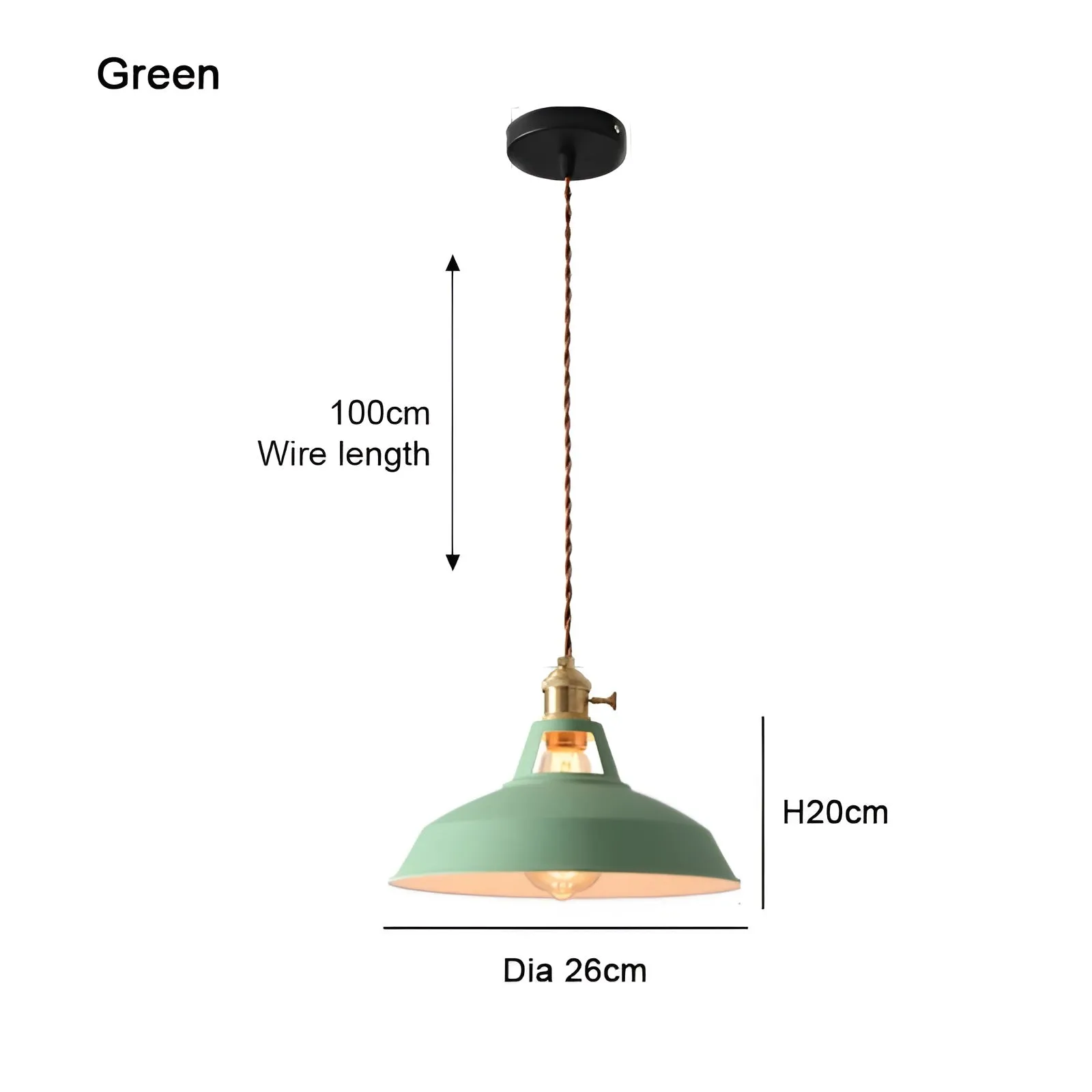 Taavita Ceiling Lights - Colorful Industrial LED Macaron Pendant Lamp
