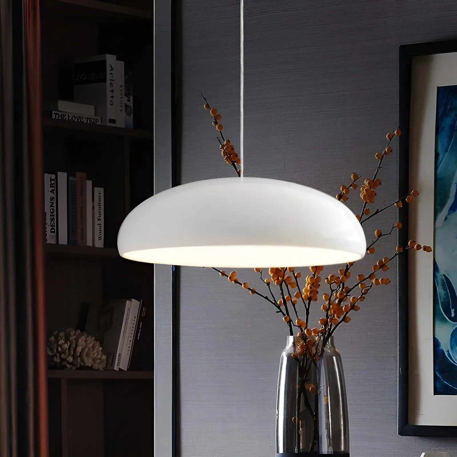 Taavita Lampe - Shiny LED Nordic Macaroon Round Pendant Light Elegant