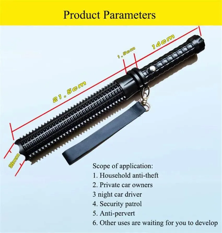 Tactical Rechargeable Flashlight - Self Defense Tool