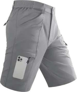 TACVASEN Men's Hiking Cargo Shorts 10" Quick Dry Lightweight Casual Golf Work Shorts with Zipper Pocket Summer Outdoor