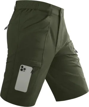 TACVASEN Men's Hiking Cargo Shorts 10" Quick Dry Lightweight Casual Golf Work Shorts with Zipper Pocket Summer Outdoor