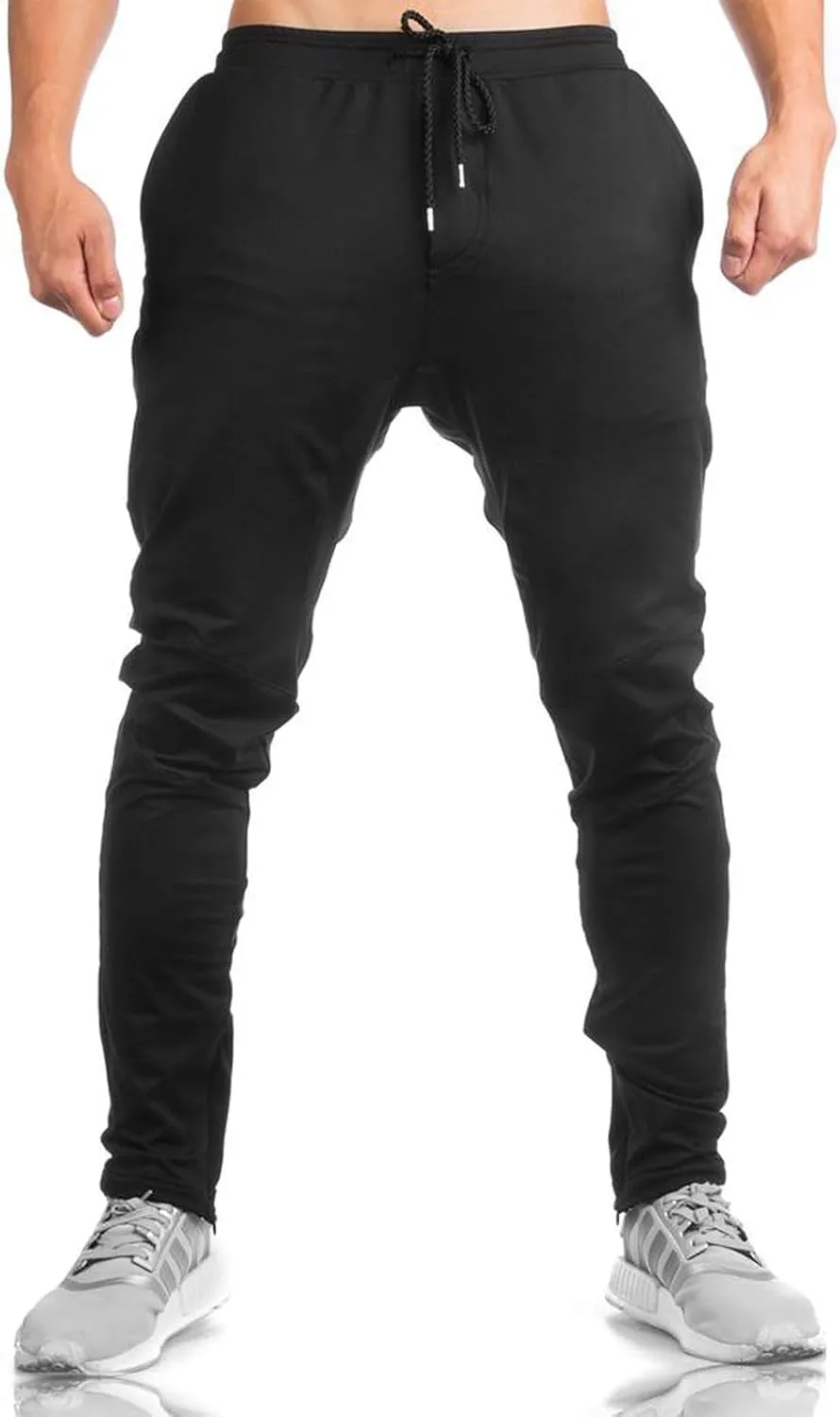 TBMPOY Men's Tapered Joggers Workout Athletic Running Sweatpants Slim Fit Drawstring Pants with Pockets