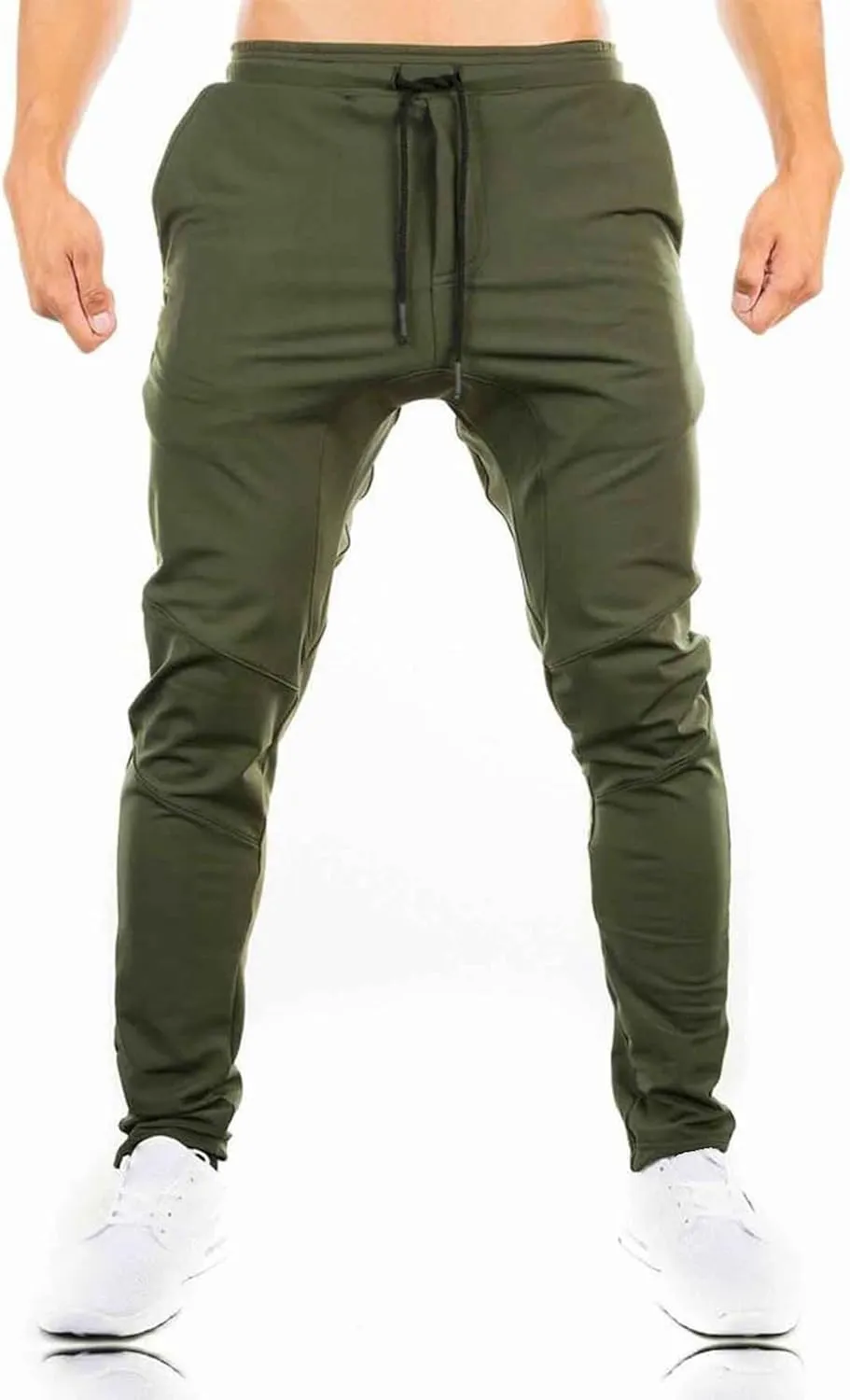 TBMPOY Men's Tapered Joggers Workout Athletic Running Sweatpants Slim Fit Drawstring Pants with Pockets