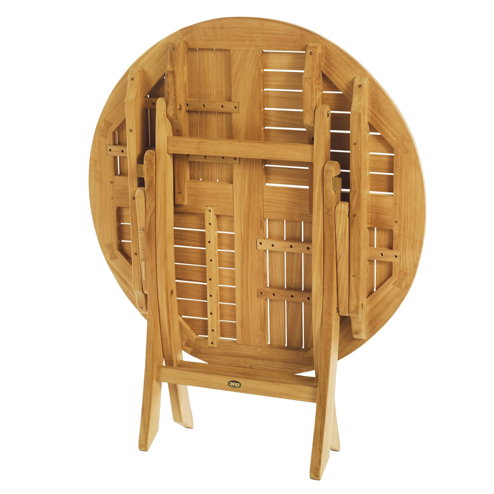 Teak Folding Classic Dining Table - Round 36" (90 cm)